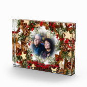 クリスマスパーソナライズされたフォトフレームのフォトブロック フォトブロック (右)