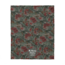 クリスマスパーソナライズされたフリースブランケット