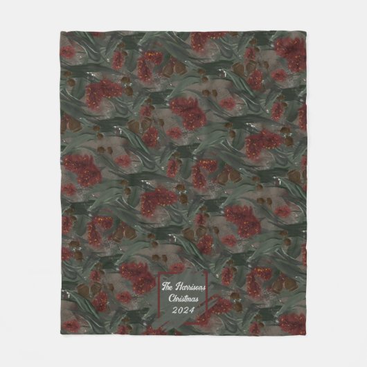 クリスマスパーソナライズされたフリースブランケット フリースブランケット (正面)