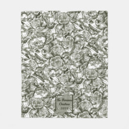 クリスマスパーソナライズされたフリースブランケット フリースブランケット