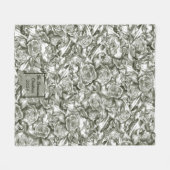 クリスマスパーソナライズされたフリースブランケット フリースブランケット (正面(横))