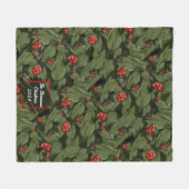 クリスマスパーソナライズされたフリースブランケット フリースブランケット (正面(横))