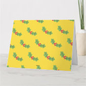 クリスマスパーソナライズされたプリン カード (裏面)