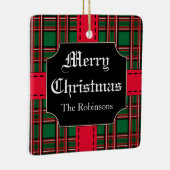 クリスマスパーソナライズされたプレゼントオーナメント セラミックオーナメント (右)