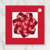 クリスマスパーソナライズされたプレゼントラベル フェイバータグ (裏面)