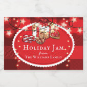 クリスマスパーソナライズされたプレゼント フードラベル (シングルラベル)