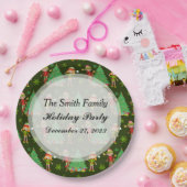 クリスマスパーソナライズされたプレート ペーパープレート (パーティー)