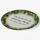 クリスマスパーソナライズされたプレート ペーパープレート (アングル)