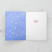 クリスマスパーソナライズされたベアーキッズのクリスマスカード カード (内部)