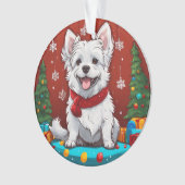 「クリスマスパーソナライズされたペットオーナメント オーナメント (正面)
