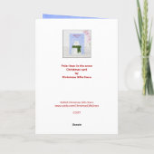 クリスマスパーソナライズされたホッキョクグマ カード (裏面)