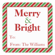クリスマスパーソナライズされたホリデーギフトラベルシール