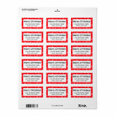 クリスマスパーソナライズされたホリデーギフトラベルシール ラベル (フルシート)