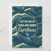 クリスマスパーソナライズされたボート 招待状 (正面)