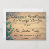 クリスマスパーソナライズされたポプリのカード シーズンカード (裏面)