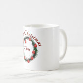 クリスマスパーソナライズされたマグカップ コーヒーマグカップ (正面右)