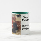 クリスマスパーソナライズされたマグカップ マグカップ (中央)