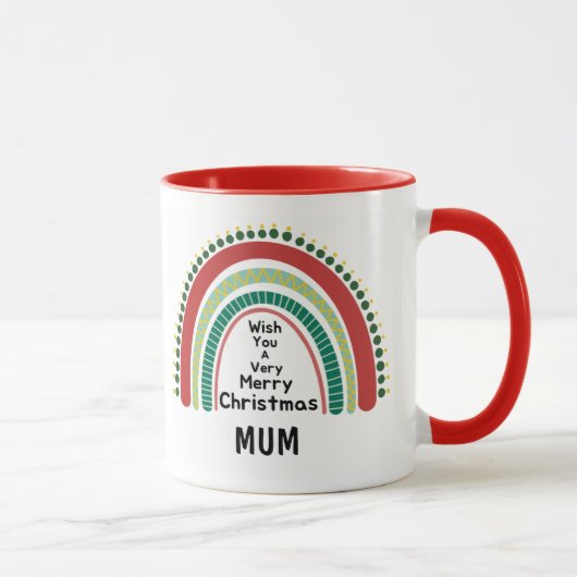 クリスマスパーソナライズされたマグカップ マグカップ (右)