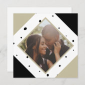 クリスマスパーソナライズされたモダンの写真 シーズンカード (正面/裏面)