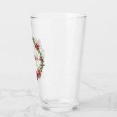 クリスマスパーソナライズされたリース タンブラーグラス (左)