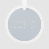 クリスマスパーソナライズされたロビンアンドホリデーリース オーナメント (裏面)