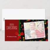 クリスマスパーソナライズされた写真カード シーズンカード (正面/裏面)