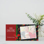 クリスマスパーソナライズされた写真カード シーズンカード (スタンド正面)