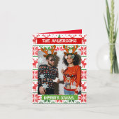 クリスマスパーソナライズされた写真クラシック北欧 招待状 (正面)