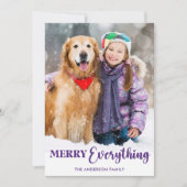 クリスマスパーソナライズされた写真メリーすべて シーズンカード (正面)