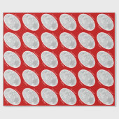 クリスマスパーソナライズされた写真包装紙 ラッピングペーパー (フラット)