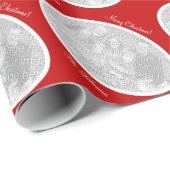 クリスマスパーソナライズされた写真包装紙 ラッピングペーパー (ロールコーナー)