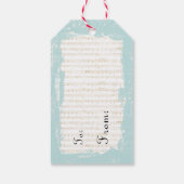 クリスマスパーソナライズされた天使 ギフトタグ (裏面)