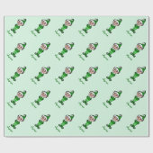 クリスマスパーソナライズされた小妖精や小人ギフトラッピング紙 ラッピングペーパー (フラット)