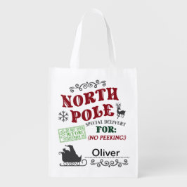 クリスマスパーソナライズされた抱き枕 エコバッグ