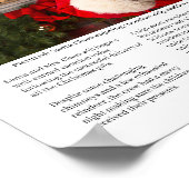 クリスマスパーソナライズされた新聞 ポスター (角)