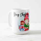クリスマスパーソナライズされた格言コーヒーマグ コーヒーマグカップ (正面左)
