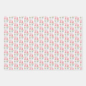 クリスマスパーソナライズされた格言水彩画 ラッピングペーパーシート (正面)