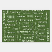 クリスマスパーソナライズされた格言 ラッピングペーパーシート (正面3)