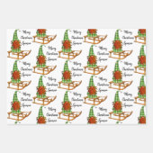 クリスマスパーソナライズされた格言 ラッピングペーパーシート (正面2)