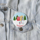 クリスマスパーソナライズされた格言 缶バッジ (インサイチュ)