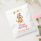 クリスマスパーソナライズされた歌う犬の抱き枕 フェイバーバッグ (封をした状態)