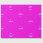 クリスマスパーソナライズされた紙 ラッピングペーパー (フラット)