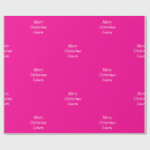 クリスマスパーソナライズされた紙 ラッピングペーパー (フラット)