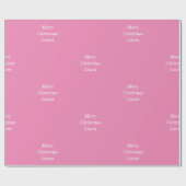 クリスマスパーソナライズされた紙 ラッピングペーパー (フラット)