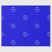 クリスマスパーソナライズされた紙 ラッピングペーパー (フラット)