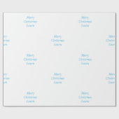 クリスマスパーソナライズされた紙 ラッピングペーパー (フラット)