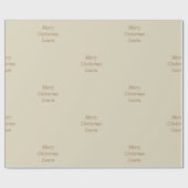 クリスマスパーソナライズされた紙 ラッピングペーパー (フラット)