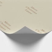 クリスマスパーソナライズされた紙 ラッピングペーパー (角)