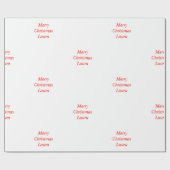 クリスマスパーソナライズされた紙 ラッピングペーパー (フラット)