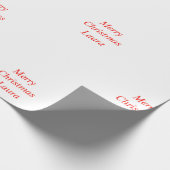 クリスマスパーソナライズされた紙 ラッピングペーパー (角)